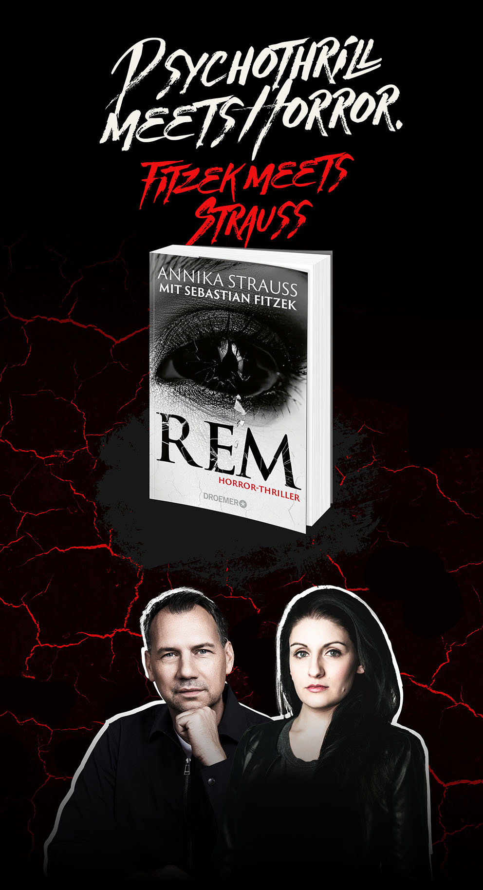 REM Promotion - Fitzek Strauss auf Cover und Buch
