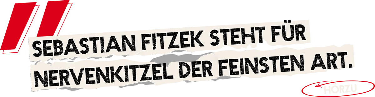 Zeitungsausschnitt: Sebastian Fitzek steht für Nervenkitzel der feinsten Art.
